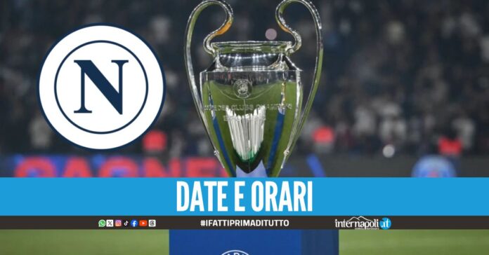 Il calendario del Napoli in Champions League: esordio a Manchester col City