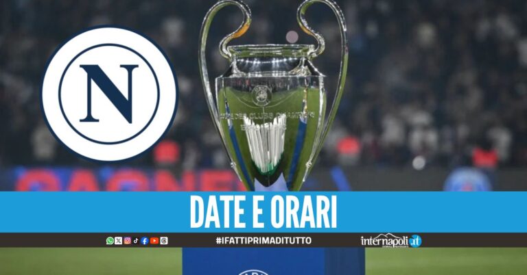 Il calendario del Napoli in Champions League: esordio a Manchester col City