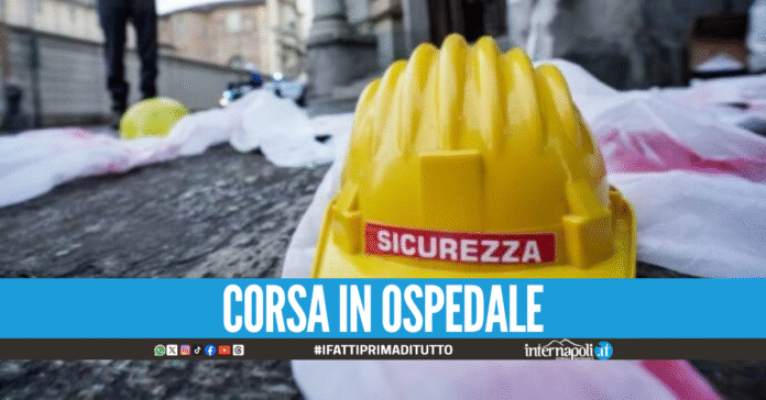 Incidente sul lavoro in Campania, tre operai precipitano da un cestello
