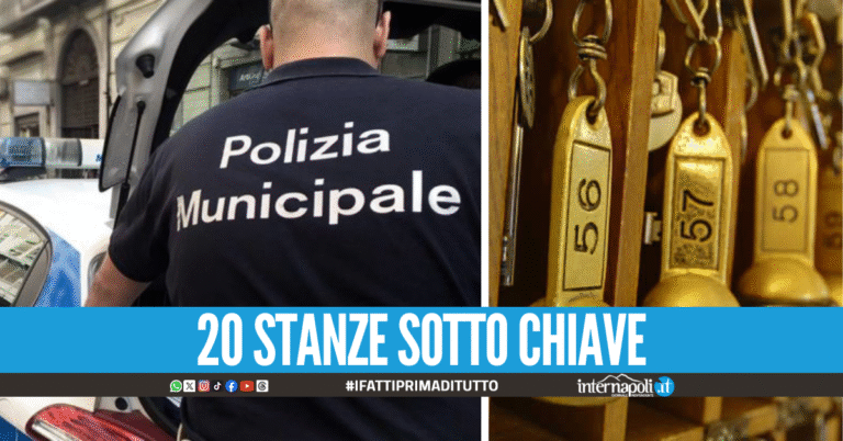 Nello stesso palazzo c'erano 5 alberghi e B&B abusivi: blitz nel cuore di Napoli