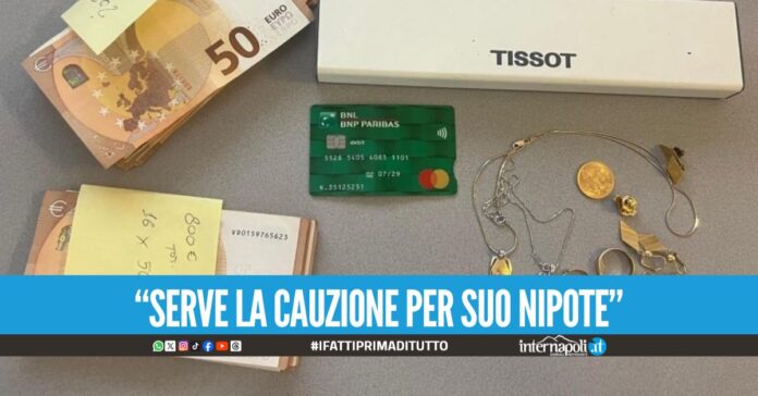 Parte da Napoli per truffare l'anziana, tenta la fuga con fedi e contanti