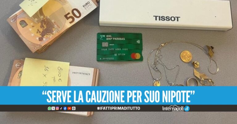 Parte da Napoli per truffare l'anziana, tenta la fuga con fedi e contanti