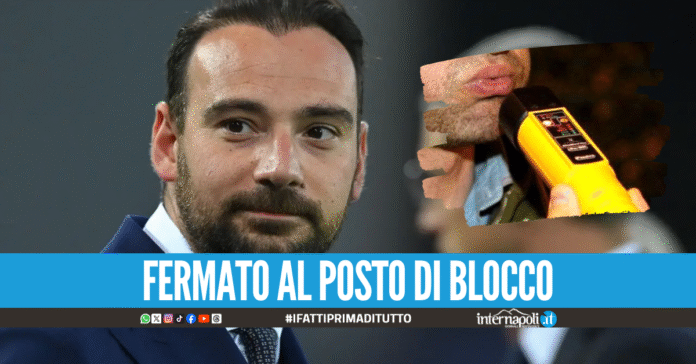 Patente ritirata per Manna: positivo all'alcoltest dopo il compleanno di Conte