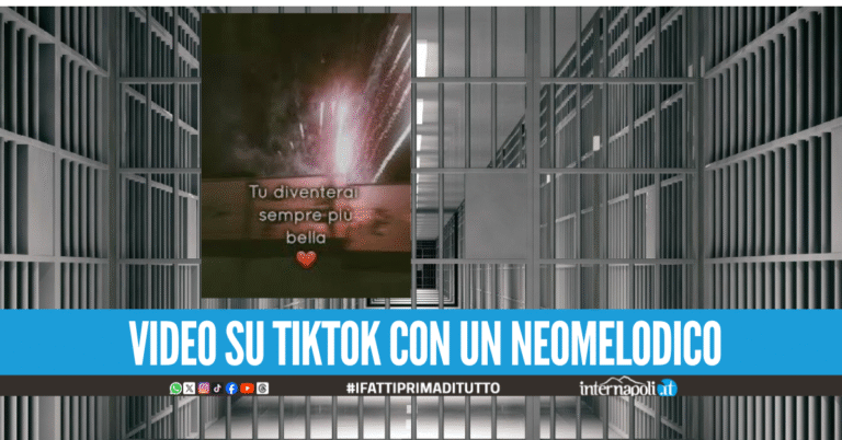 Per celebrare scarcerazione evade dai domiciliari, torna in cella dopo il video su TikTok