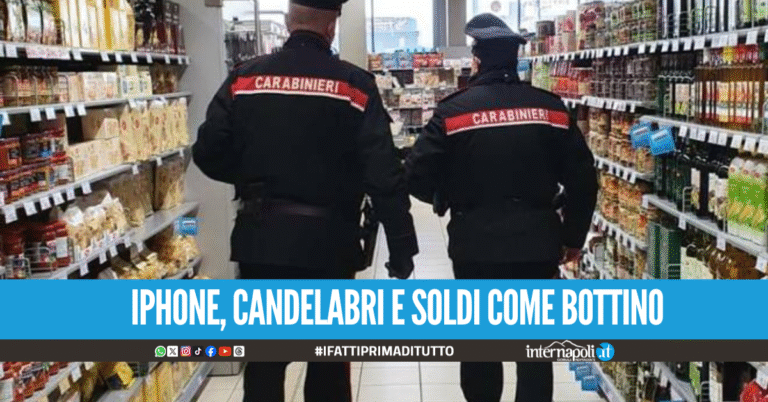 Preso nel Casertano ladro 'pigliatutto' rapine e furti in chies e supermercati