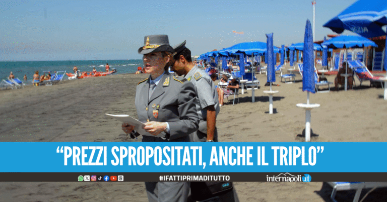 Prezzi folli sui lidi, blitz della Finanza sugli stabilimenti del litorale Domizio e basso Lazio