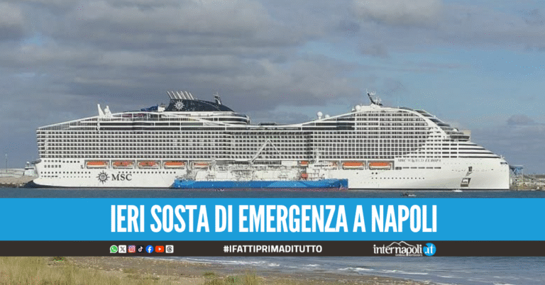 Ripartita la nave da crociera Msc World Europa, risolto il problema di avaria ai motori