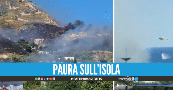 Vasto incendio a Ischia, evacuato parzialmente un hotel: Origine dolosa