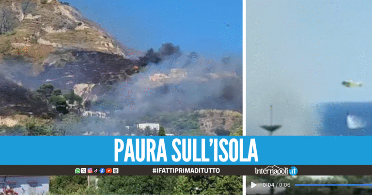 Vasto incendio a Ischia, evacuato parzialmente un hotel: Origine dolosa