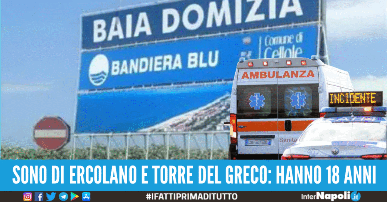 incidente baia domizia cellole