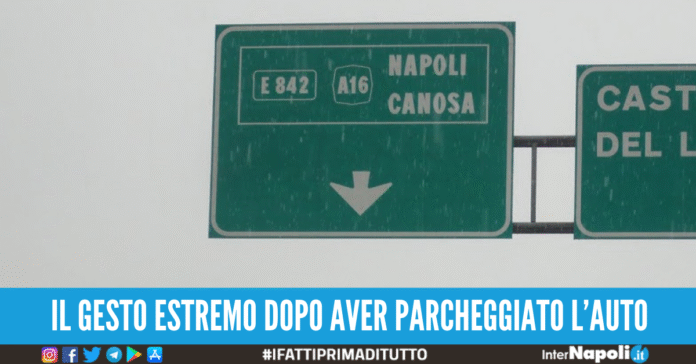 suicidio autostrada napoli canosa