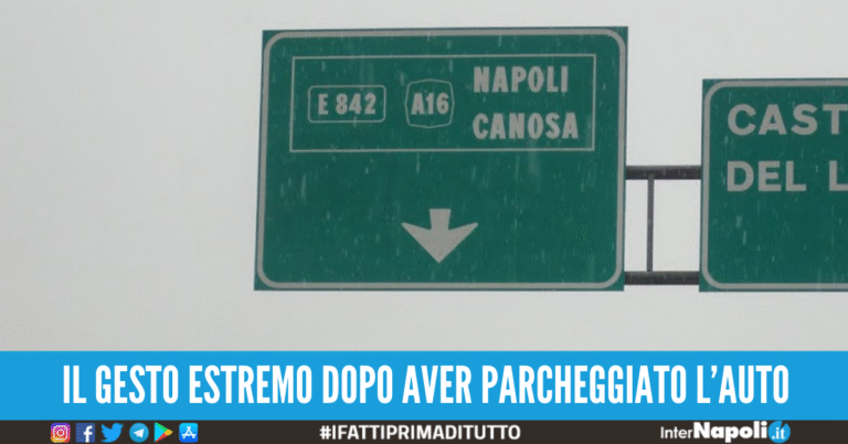 suicidio autostrada napoli canosa