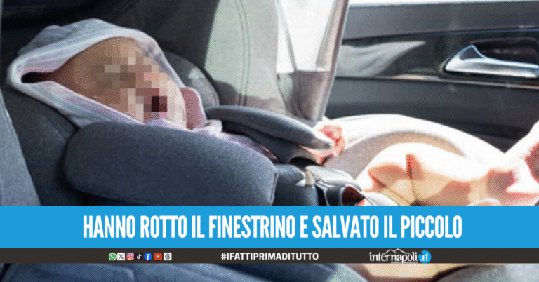 Paura a Posillipo, neonato intrappolato nell’auto: salvato da due agenti della Municipale