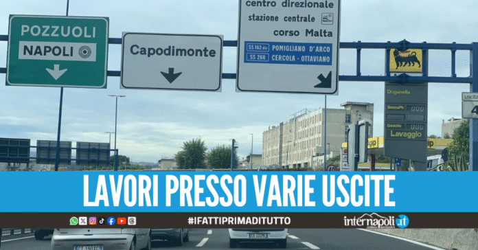 Tangenziale di Napoli a mezzo servizio causa lavori, intera tratta chiusa per una settimana
