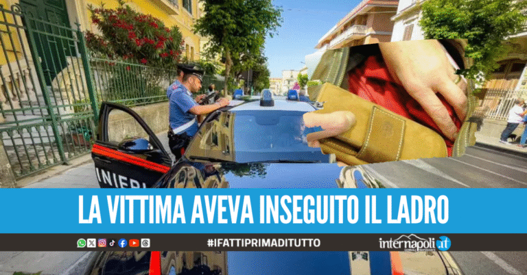 Ruba borsello al dipendente della gelateria, poi lo investe: arrestato 67enne a Torre del Greco