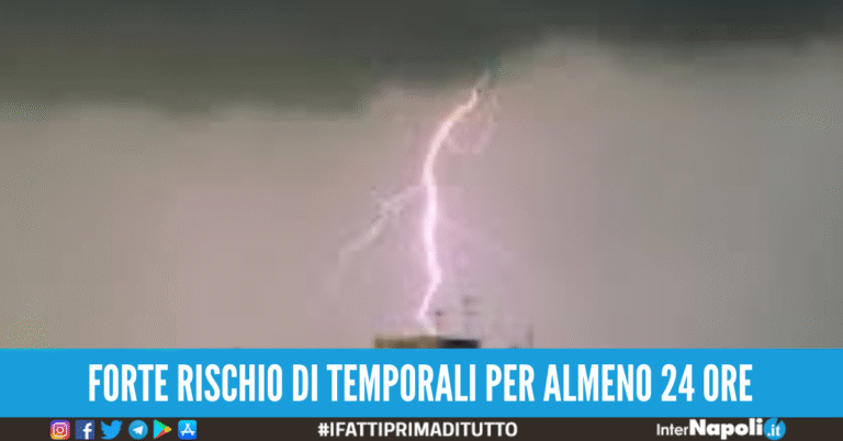 Scatta l’allerta meteo in Campania: cosa non si potrà fare a Napoli fino a domani