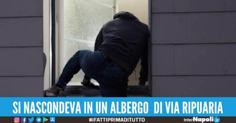 Ricercato fugge dalla finestra del bagno per evitare l’arresto: catturato a Giugliano