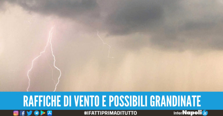 Scatta l’allerta meteo a Napoli, oggi disposte chiusure e divieti