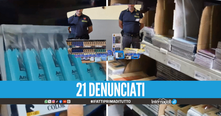 Anno scolastico sicuro a Napoli, sequestrati oltre 150mila prodotti: blitz anche a Giugliano