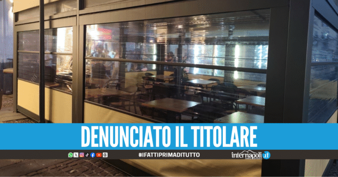 Gazebo abusivo in strada, scatta il sequestro al Vomero