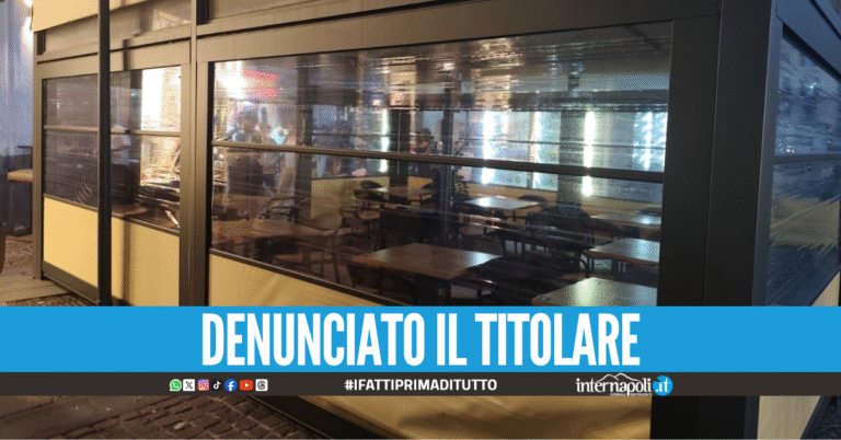 Gazebo abusivo in strada, scatta il sequestro al Vomero