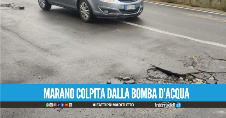 Il maltempo mette in ginocchio Marano, disagi e allagamenti in tutta la città