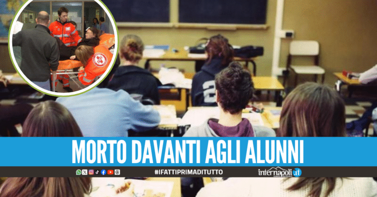 Malore improvviso mentre fa lezione, docente muore a Napoli