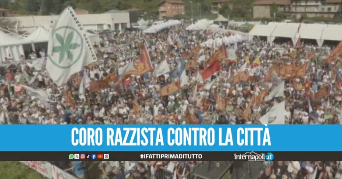 Cori alla festa della Lega: 