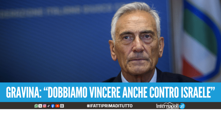 “Se non giochiamo con Israele non andiamo al Mondiale”, le parole di Gravina fanno discutere