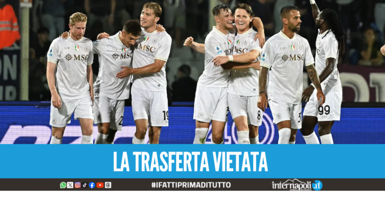 Ancora puniti i tifosi azzurri, niente trasferta a San Siro per Milan-Napoli