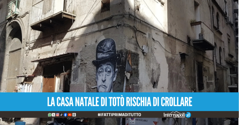 Napoli, a rischio crollo la casa di Totò nella Sanità