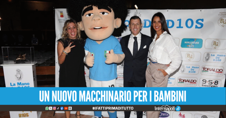 La Mano de Dios si tende per le cure dei bambini del Santobono Pausilipon