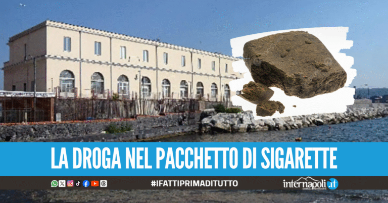 Esce dal carcere di Nisida dopo il permesso e vi rientra con l'hashish, denunciato giovane detenuto