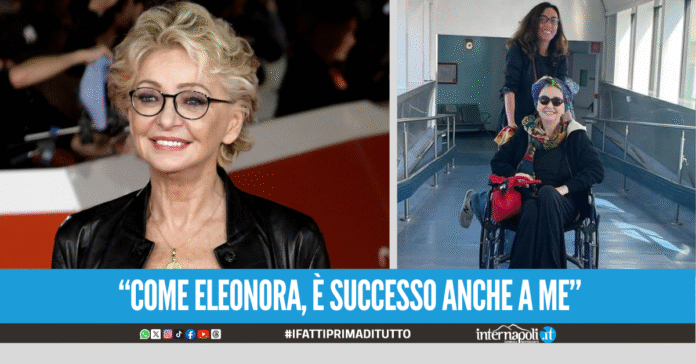 Enrica Bonaccorti ha un tumore, lo annuncia in un post in cui viene accompagnata dalla figlia in sedia a rotelle