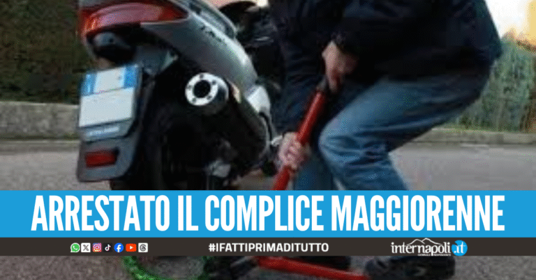 Minore tenta il furto di uno scooter, un mese fa denunciato per lo stesso motivo