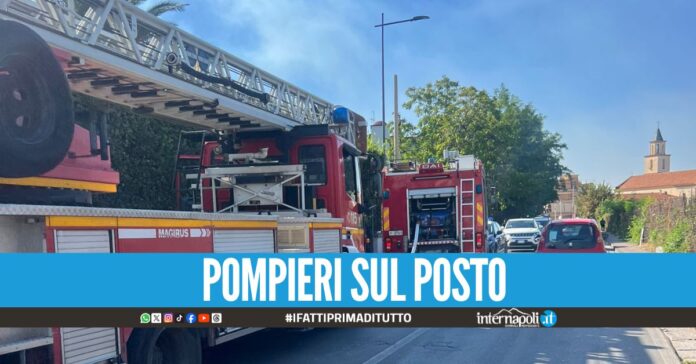 Ennesimo incendio a Giugliano, fiamme in appartamento