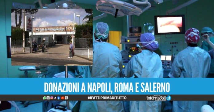 Prelievo multiorgano all'ospedale di Giugliano, salvate 3 vite