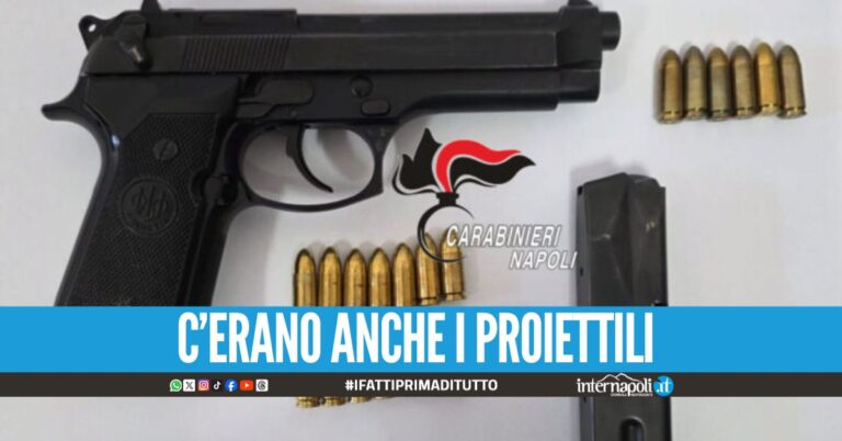 Pistola rubata scovata nel box, arrestato 26enne a Torre del Greco