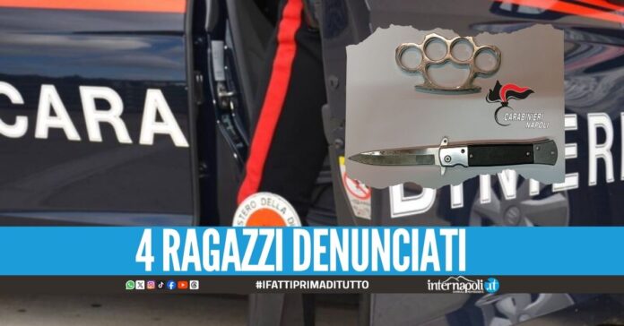 Controlli tra Chiaiano e Piscinola, sequestrati coltello e tirapugni