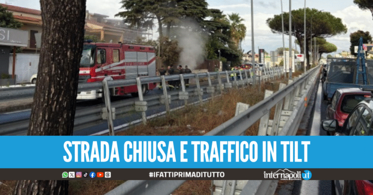 Scoppia la condotta del gas sulla Circumvallazione, attimi di paura tra Giugliano e Qualiano
