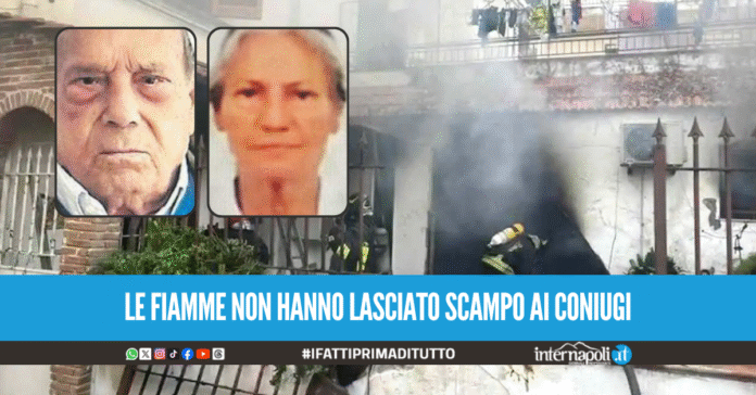Raffaele e Rosa morti in casa a Meta, l'incendio causato dallo scoppio della bombola del gas