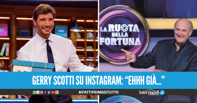Sfida a colpi di share tra Scotti e De Martino, "La Ruota della Fortuna" batte "Affati Tuoi" e arriva la frecciata