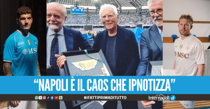 La mano di Armani sulle maglie dello Scudetto, "Re Giorgio" ha reso eterno il suo legame con Napoli