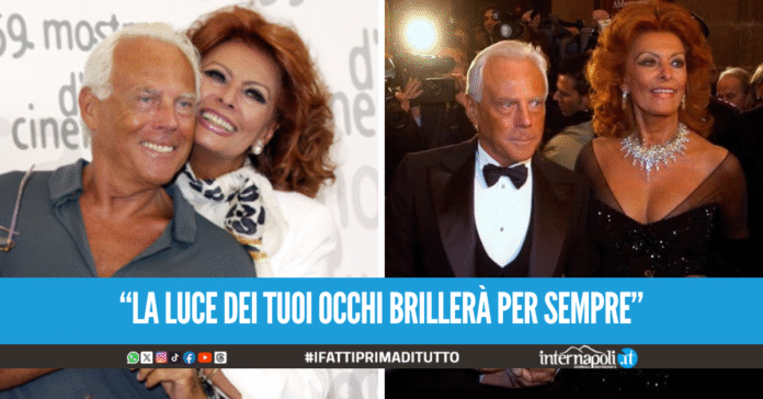 Il legame di Armani con Napoli passa anche per Sophia Loren, un'amicizia indissolubile tra cinema e moda
