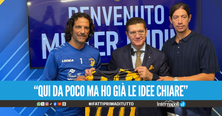 Mister Cudini si presenta al Giugliano: "Qui per invertire la rotta e migliorare ancora"