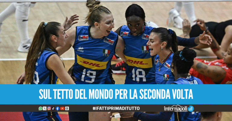 Azzurre del volley da sogno, l'Italia batte la Turchia ed è campione del mondo