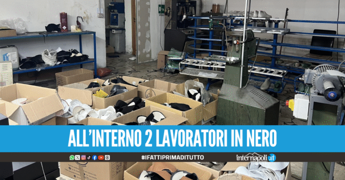 Garage trasformato in opificio abusivo a Lusciano, il titolare prendeva la disoccupazione