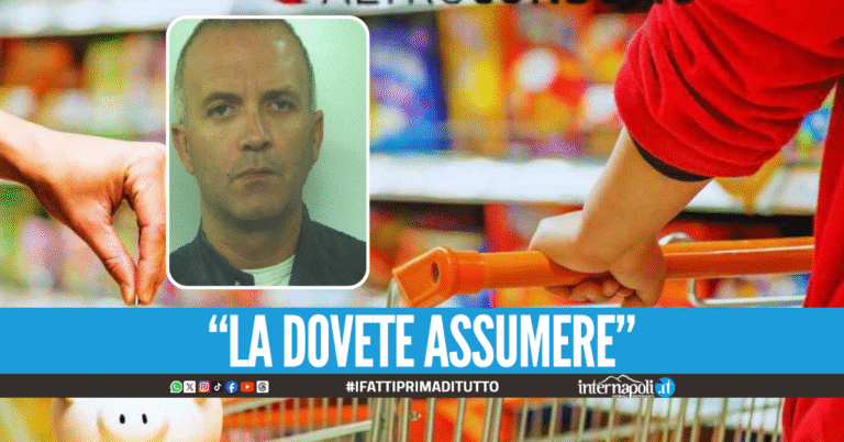 Impone l'assunzione al supermercato, in manette fratello del boss