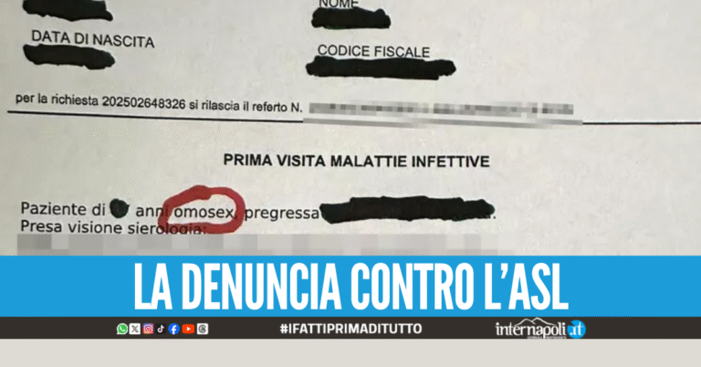 La scritta ‘omosex’ sul referto medico: “Sono stato umiliato e discriminato”