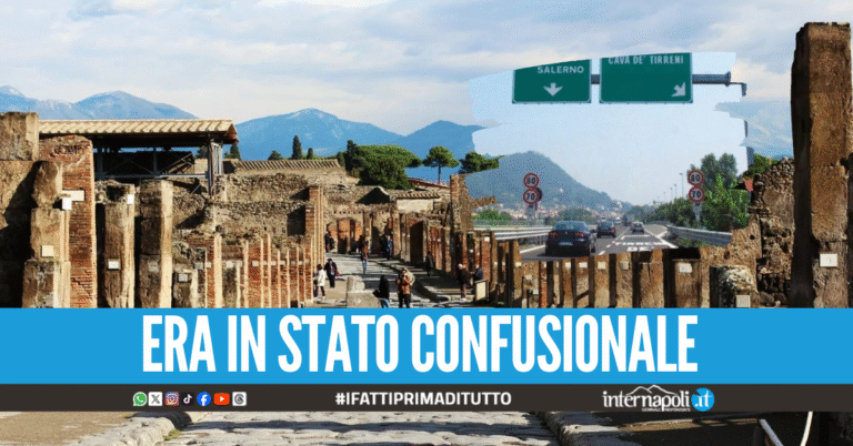 Turista si perde dopo la visita agli Scavi di Pompei, ritrovato in autostrada